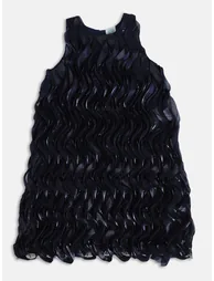 Girls Ruffled Embellished Dress