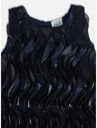 Girls Ruffled Embellished Dress - 2
