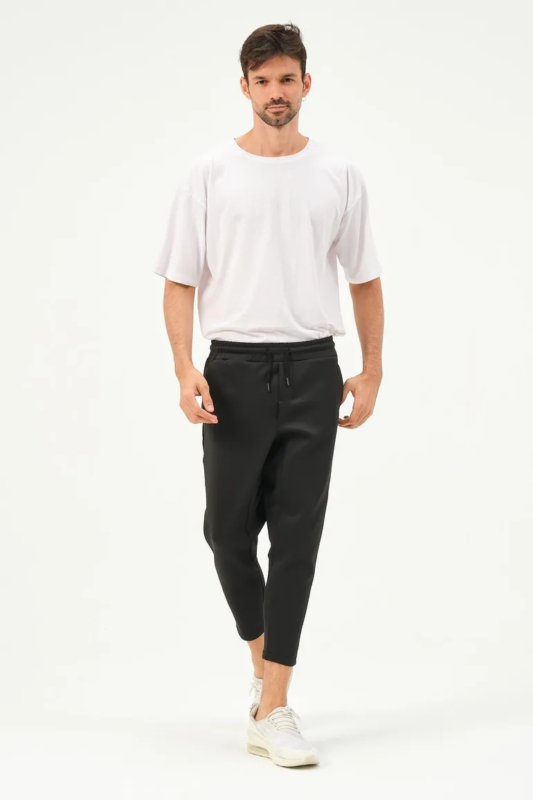 Men's Straight Leg Waist Detail Sweatpants