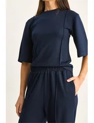 LUCCI Cotton-Lycra Two-Piece Co-ord Set - 4