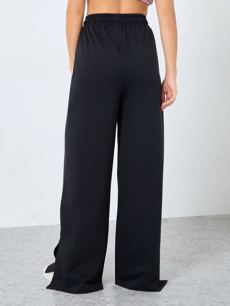High Rise Side Slit Hem Jogger - 3