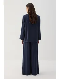 JUDGE-STYLE COLLARED TUNIC AND PANTS SET - 5