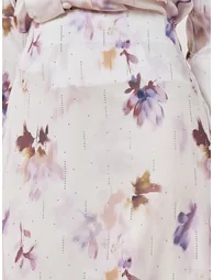 Off White Studded Floral Maxi Skirt - 2