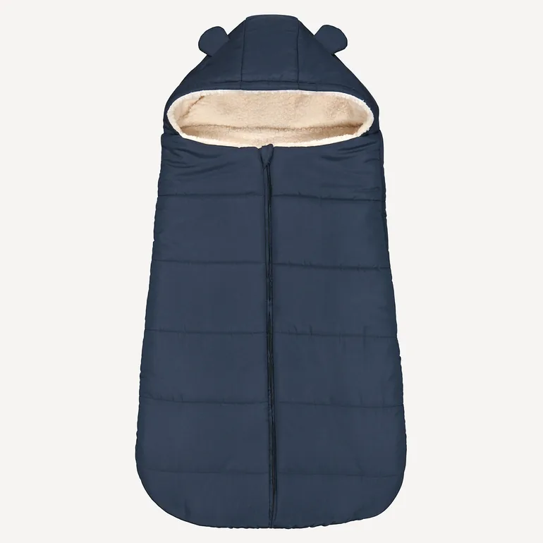Warm Hooded Travel Bag with Sherpa Lining - 1