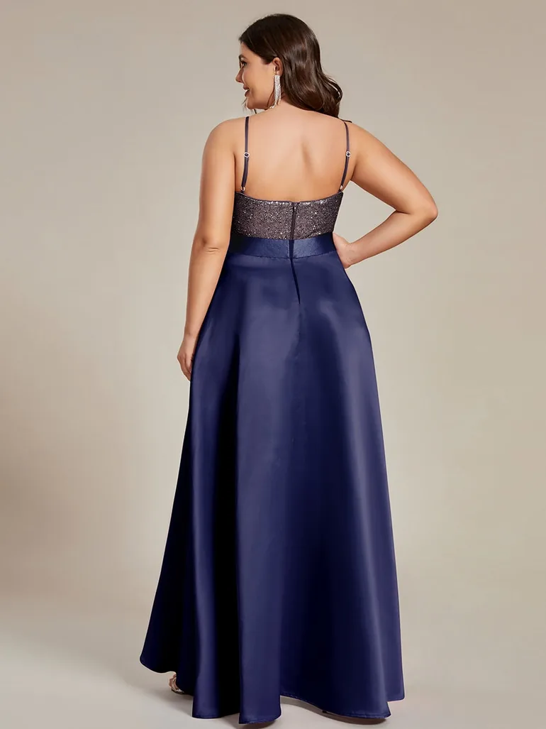 ever ALYNA|Sparkly Bodice High Low Prom Dresses for Women - 1