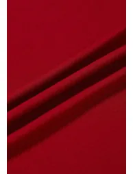 Asymmetrical Ring Detail One-Shoulder Fitted Top in Red - 5