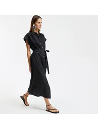 Signatures HeloÃ¯se Linen Dress with Short Sleeves - 3