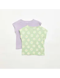 2-Pack of Short-Sleeve T-Shirts - 2 Pieces GREEN