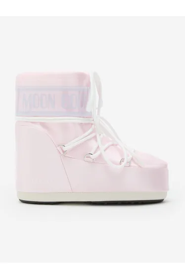 Moon Boot Girls Icon Low Pearly Boots in Pink