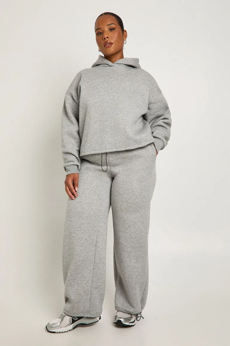 Plus Toggle Oversized Hoodie - ash grey - 2