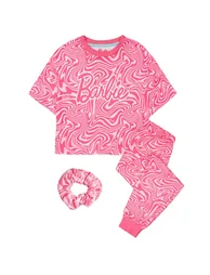 Barbie Girls All-Over Print Short Pyjama Set