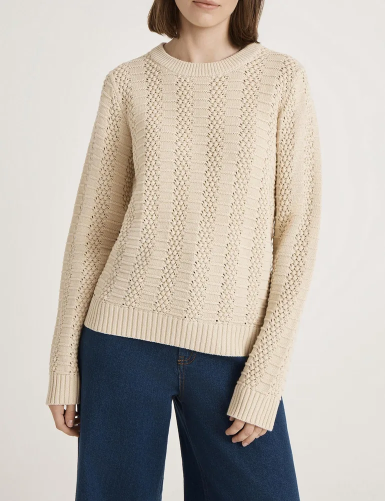 Nova Round Neck Knitted Jumper - 1