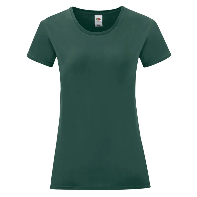 Fruit Of The Loom Womens/Ladies Iconic T-Shirt - Forest