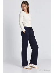 ISTANBUL Wide Leg Drawstring Waist Sweatpants - 1