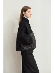 Color - block Spliced Down Jacket - 2