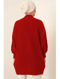 BDART Textured Seersucker V-Neck Button Cardigan - 3