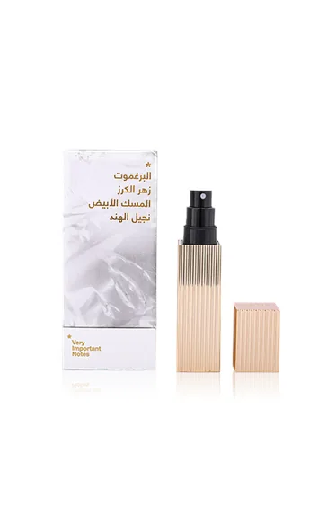 Very Important Notes No 6 Parfum - Bergamot, Cherry Blossom, White Musk, Vetiver - Travel Spray 12 ml + Gold Case