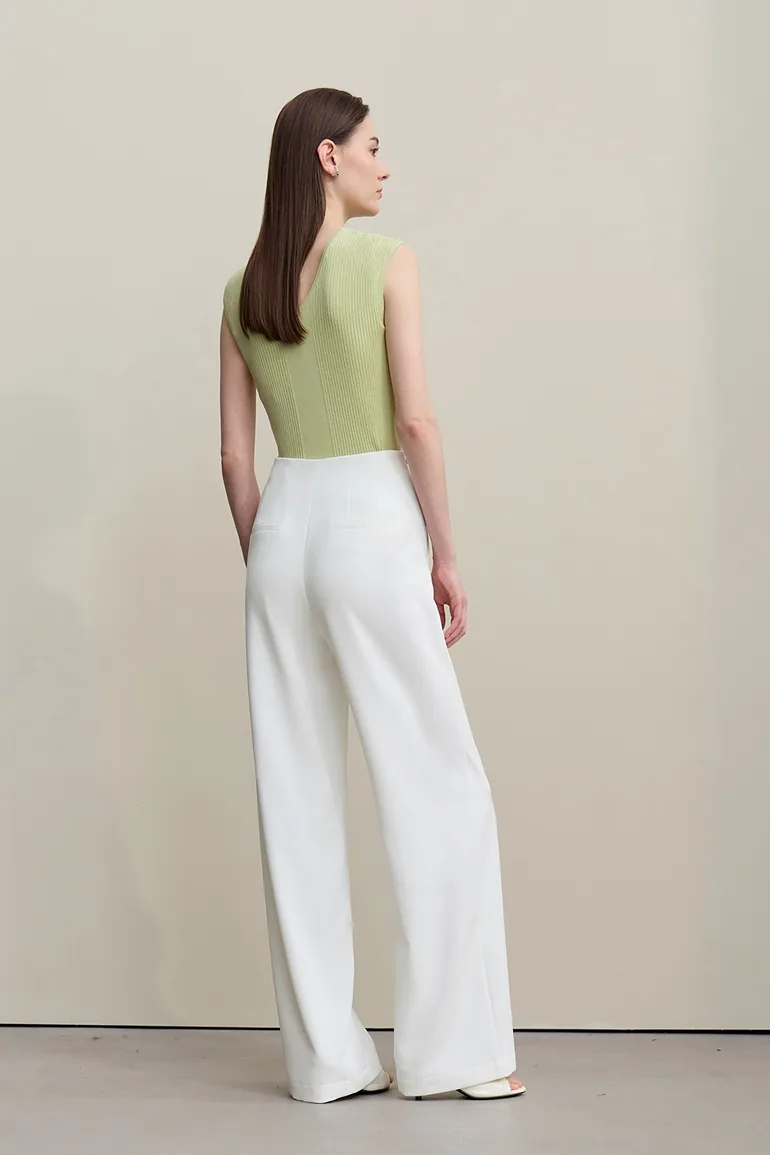 Commute Wide Leg Casual Pants - 3