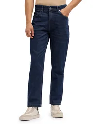 Men Mid Rise Cotton Straight Fit Jeans - 4