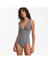 Johane Signature One-Piece Gingham Swimsuit