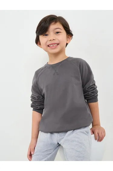 Toddler Unisex Raglan Sleeve Cotton Regular Fit Sweatshirt