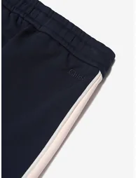 Girls Contrast Joggers in Navy - 4