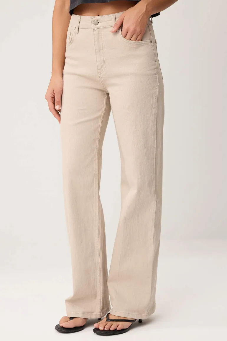 Stone High Waist Wide Leg Jeans - 2