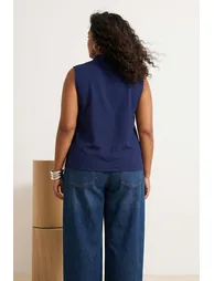 Navy Blue Large Size Shirt - 3