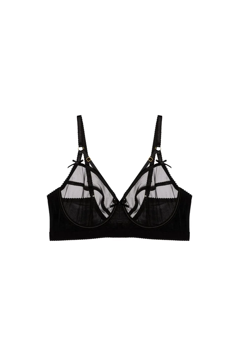 Josie Black Mesh D+ Bra - 2
