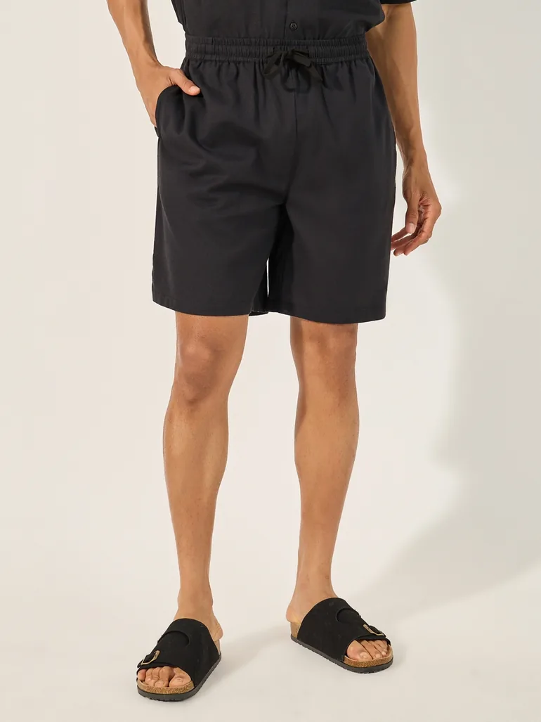 Solid Regular Fit Shirt and Shorts Cord-set - 4