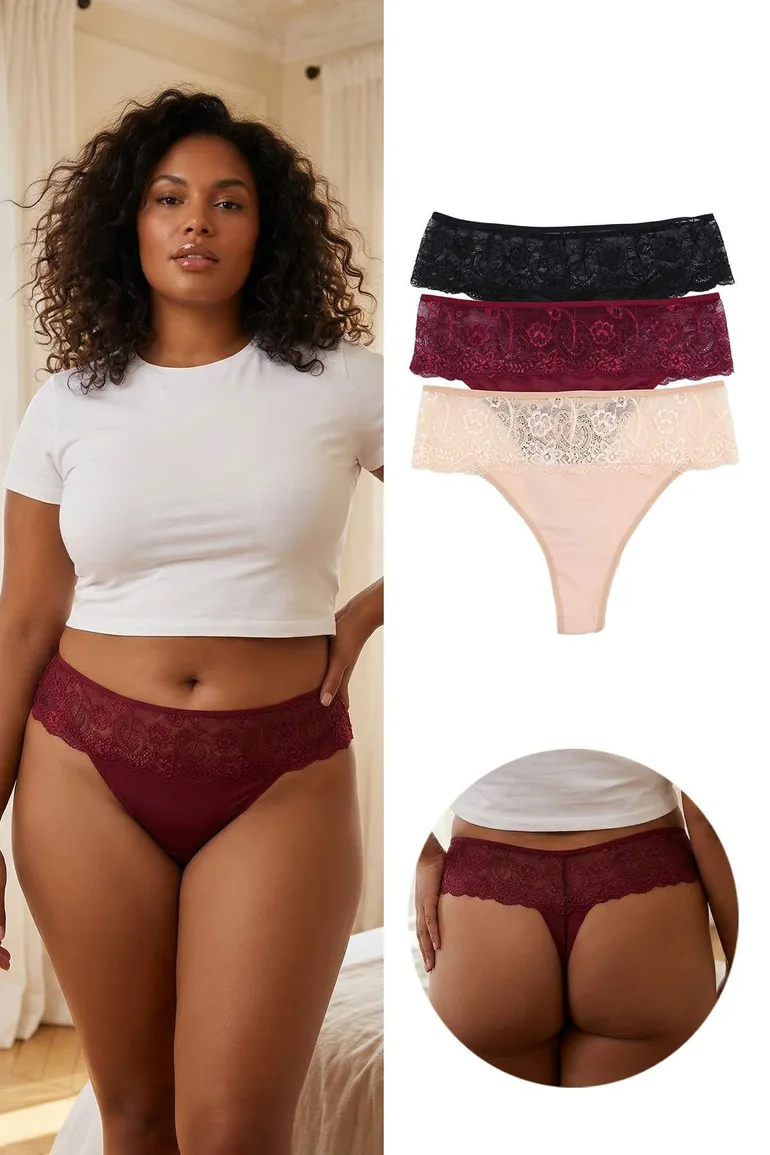 Multicolor Plus Size Panties