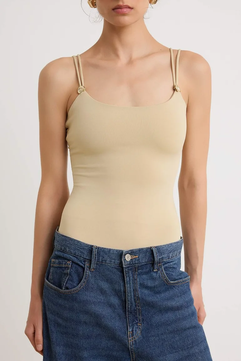 Stone Knitted Bodysuit - 2