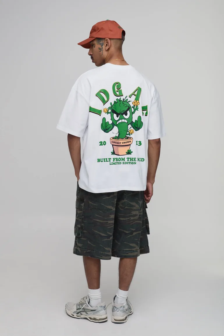 Collector's Edtn Daisy Print Oversized Pocket T-shirt - white - 2