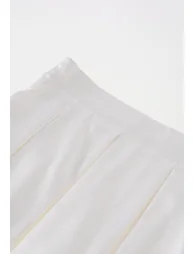 Enchanted Bloom Pleated Satin Maxi Skirt for Cocktail Parties & Dressy Brunches - 2