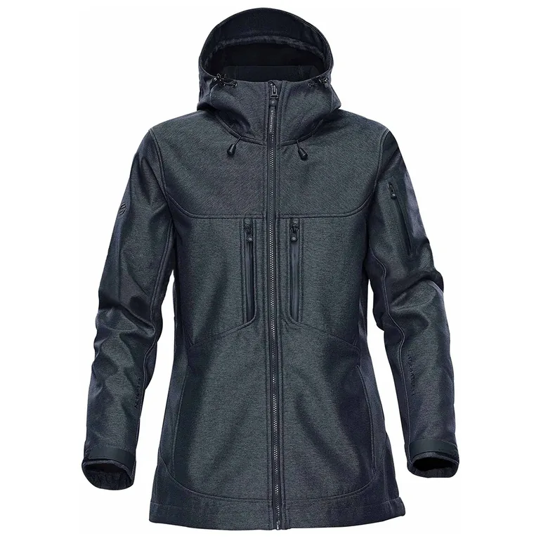 Stormtech Womens/Ladies Epsilon 2 Twill Soft Shell Jacket - Charcoal