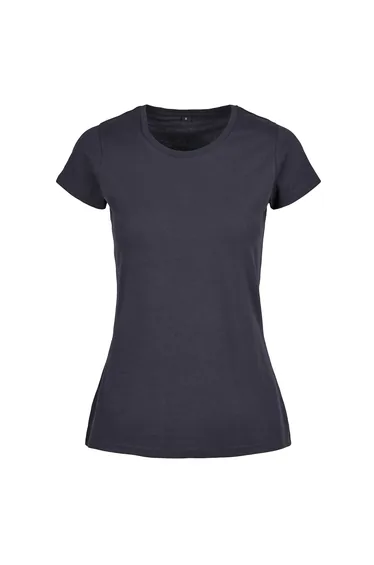 Womens/Ladies Basic T-Shirt - Navy