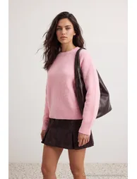 Wardrobe Essentials, Premium Pink Knitwear Sweater - 1