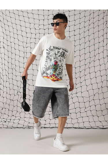 Front Graphic Print Relaxed Fit T-Shirt