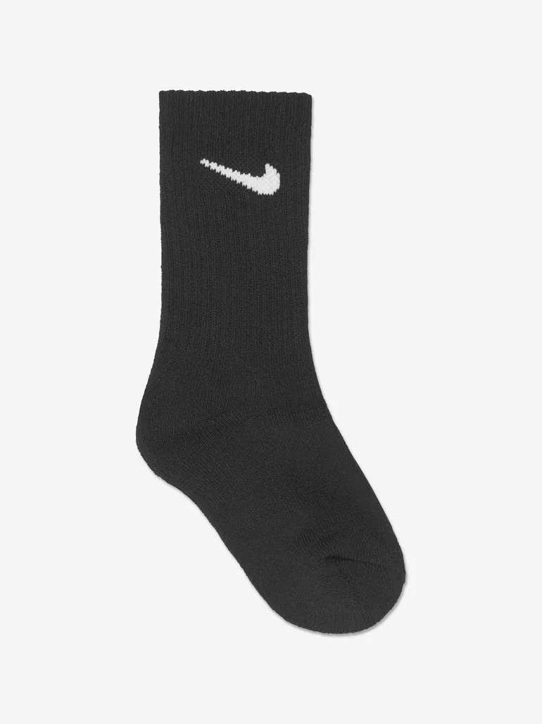 Boys Basic 3 Pack Socks Set in Black - 2