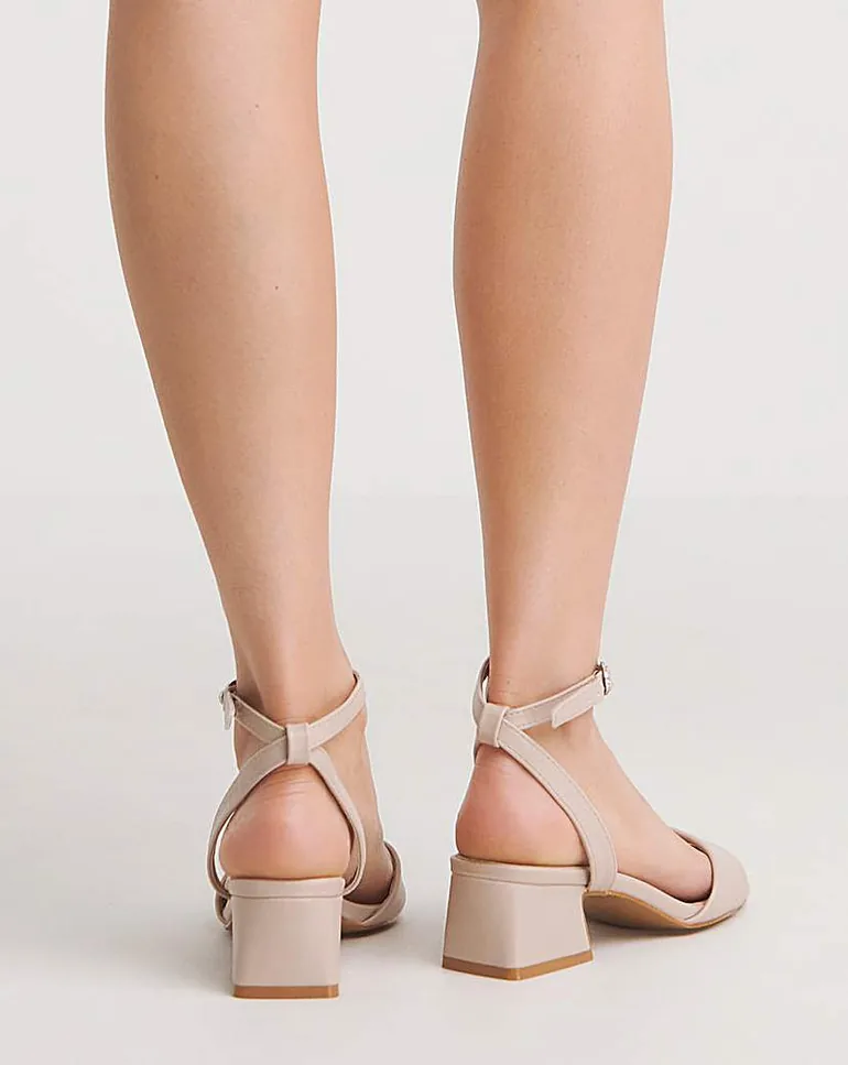 Barely There Low Block Heel Wide - 1