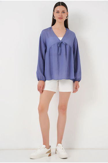 BDART V-Neck Frilly Blouse