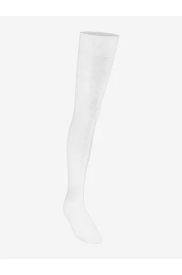 Zeco Girls School Overknee Socks in White