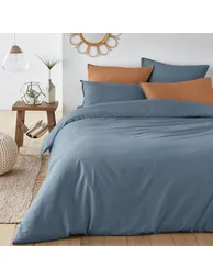 شرشف سرير بقطن مغسول سادة - 1