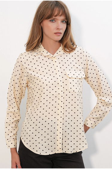 BDART Oversized Polka Dot Woven Shirt
