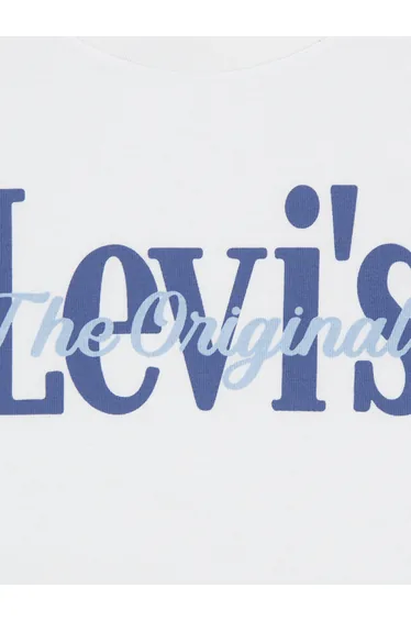 Levi's Baby Boys AOP Logo T-Shirt and Shorts Set in White