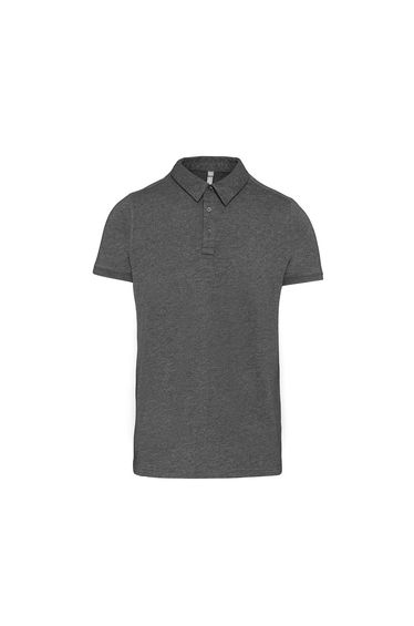 Kariban Mens Jersey Knit Polo Shirt - Grey Heather