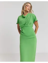 Joanna Hope Draped Midi Dress - 1