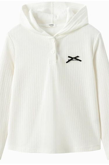 Girls' T-Shirt With Hoodie
