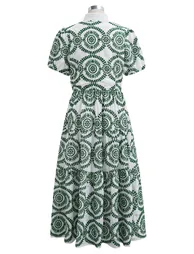 فستان شيك ويش قميص ميداكسي على شكل حرف A - 11