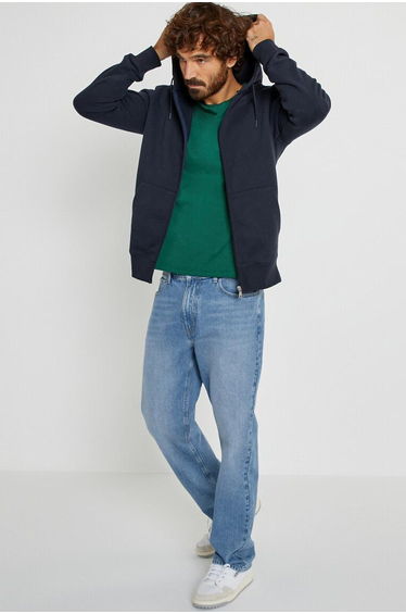 Regular Loose Fit Jeans in Mid Rise, Length 32"
